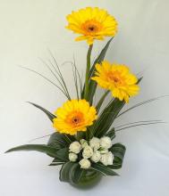 Roses and Gerberas Basket Roses and Gerberas Basket